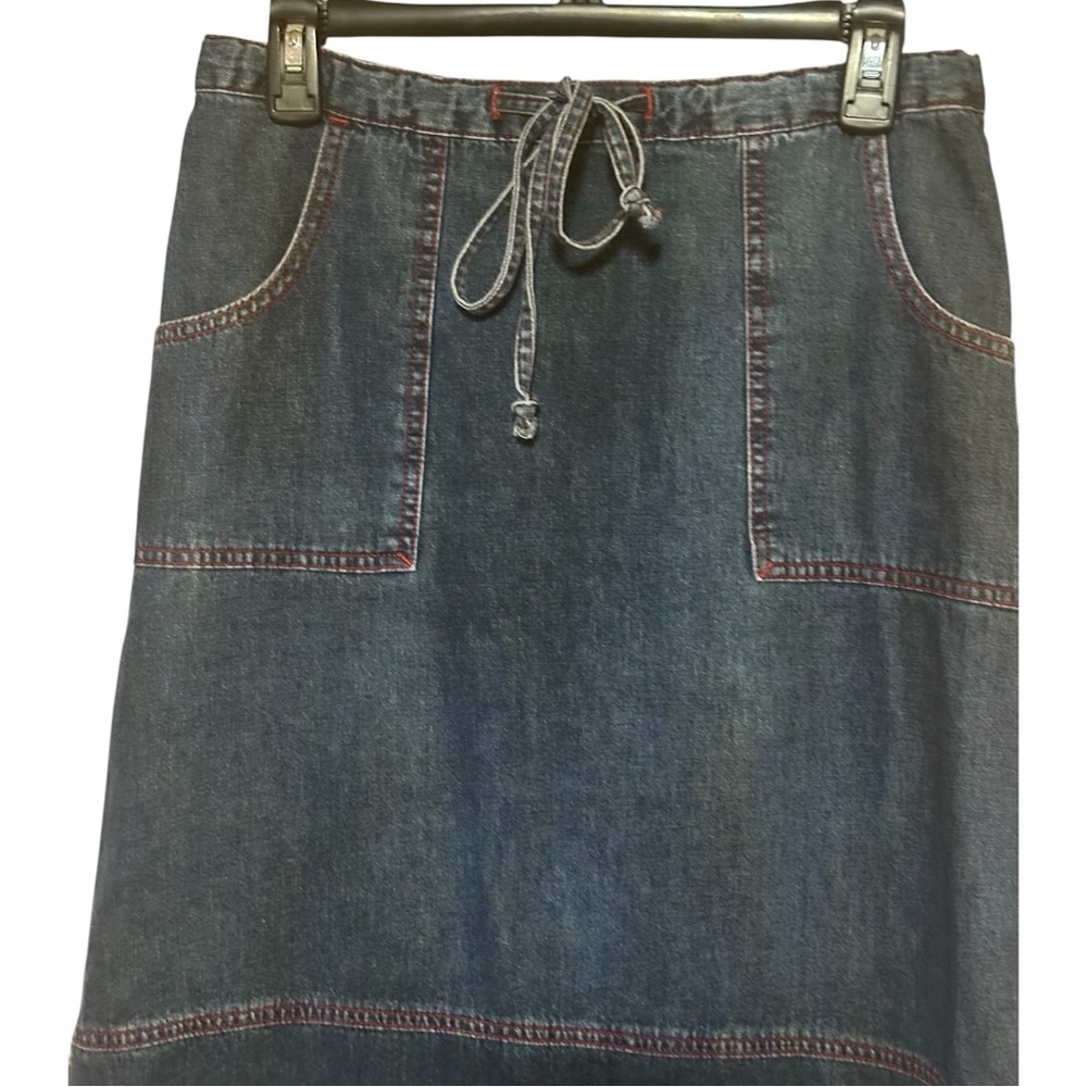 Vintage Y2K Anchor BlueWomen's Denim Skirt - Picture 5 of 7